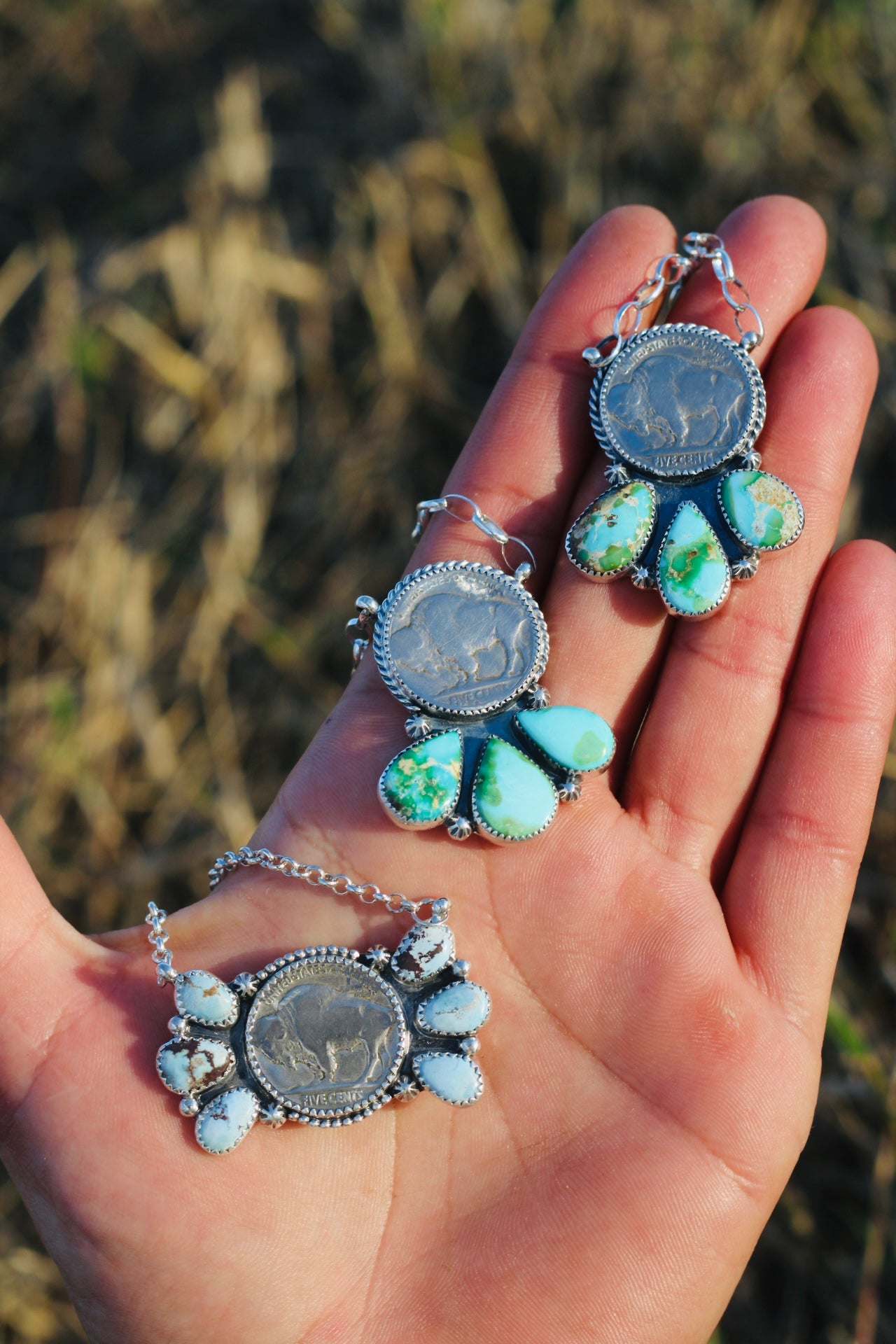 Buffalo Nickel Necklace - Sonoran Mountain