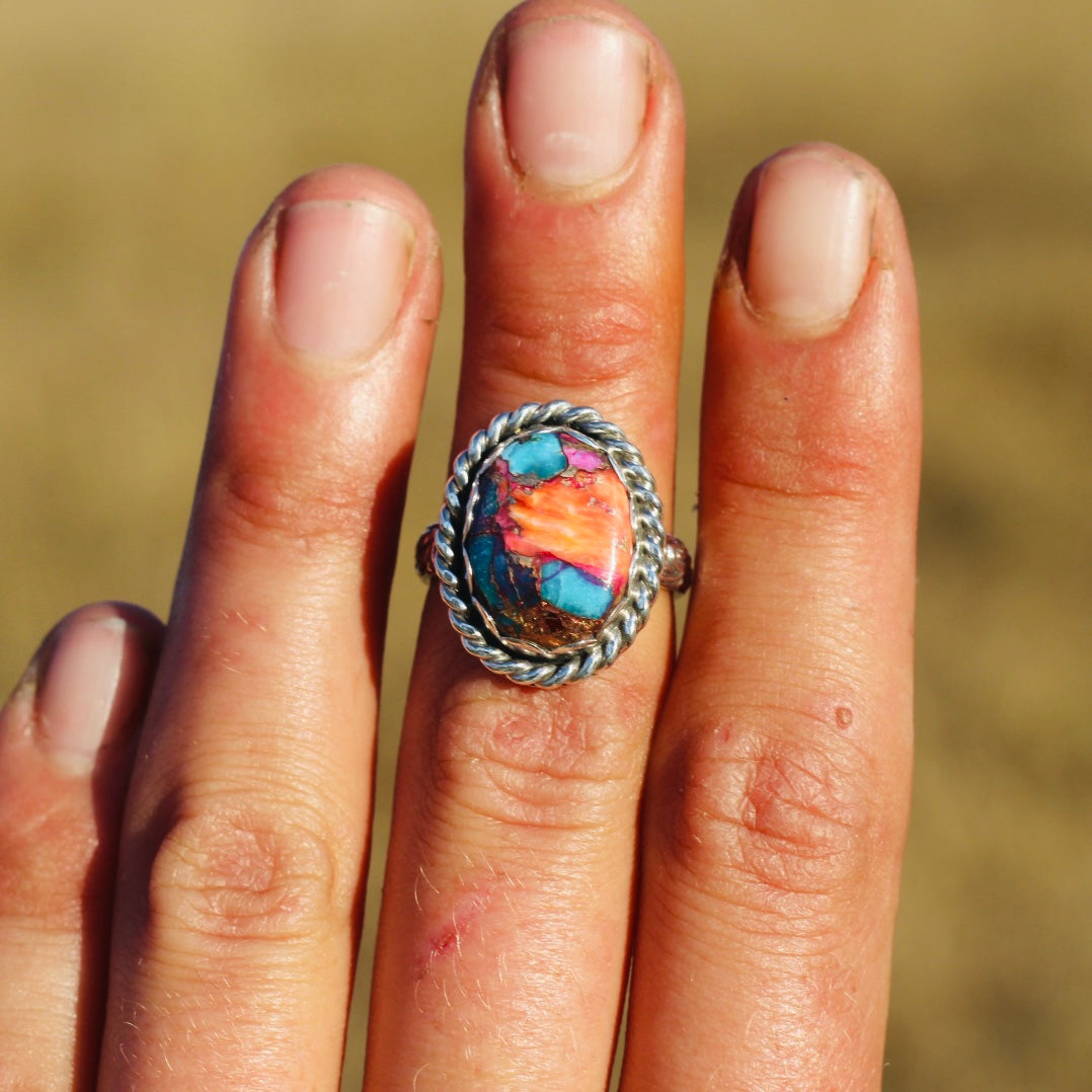 Pink Spiny Oyster Ring