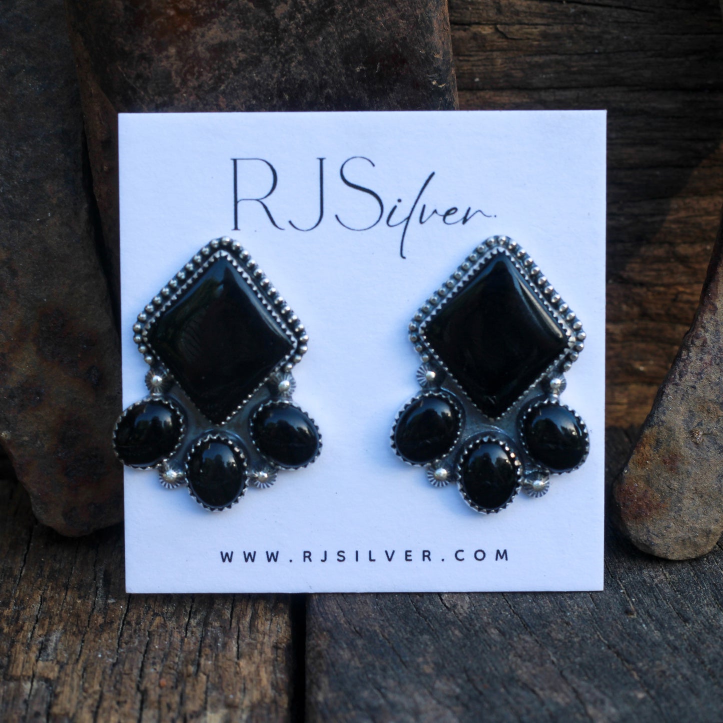 Black Onyx Studs