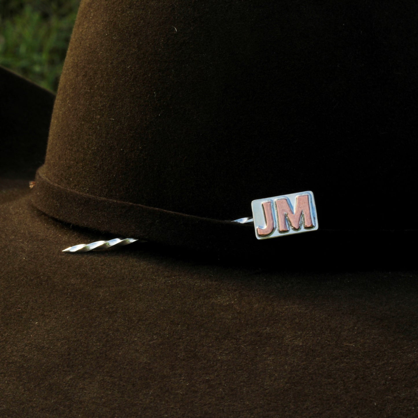 Sterling Silver & Copper Custom Hat Pick