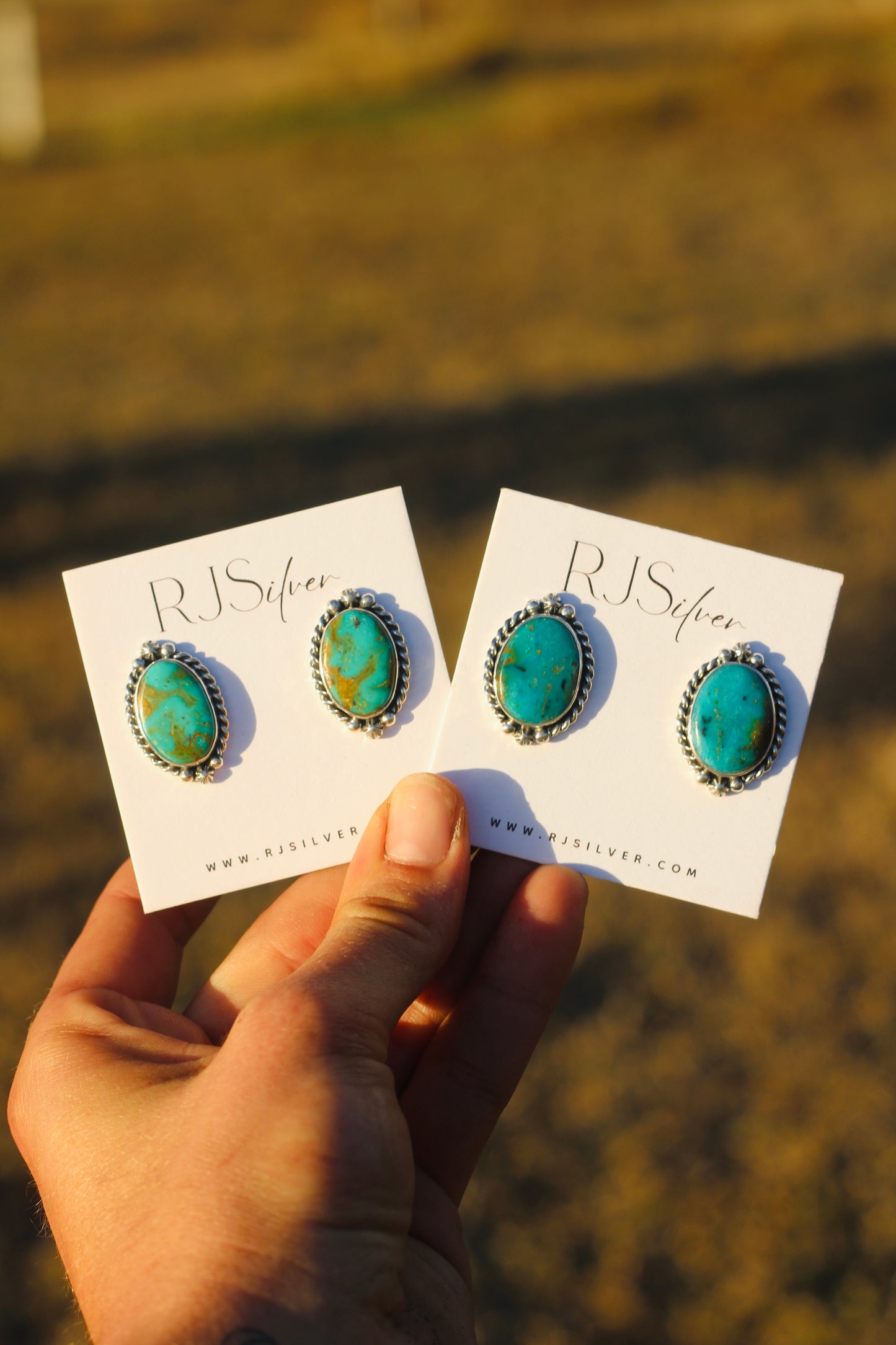 Easter Blue Turquoise Studs