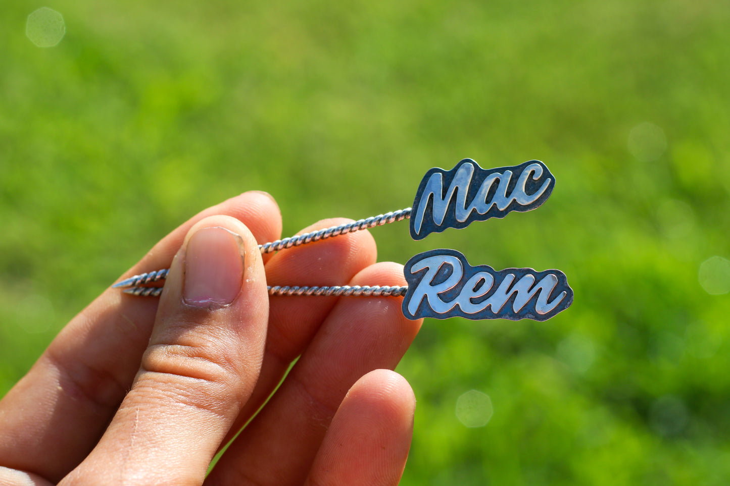 Sterling Silver Name Hat Pick