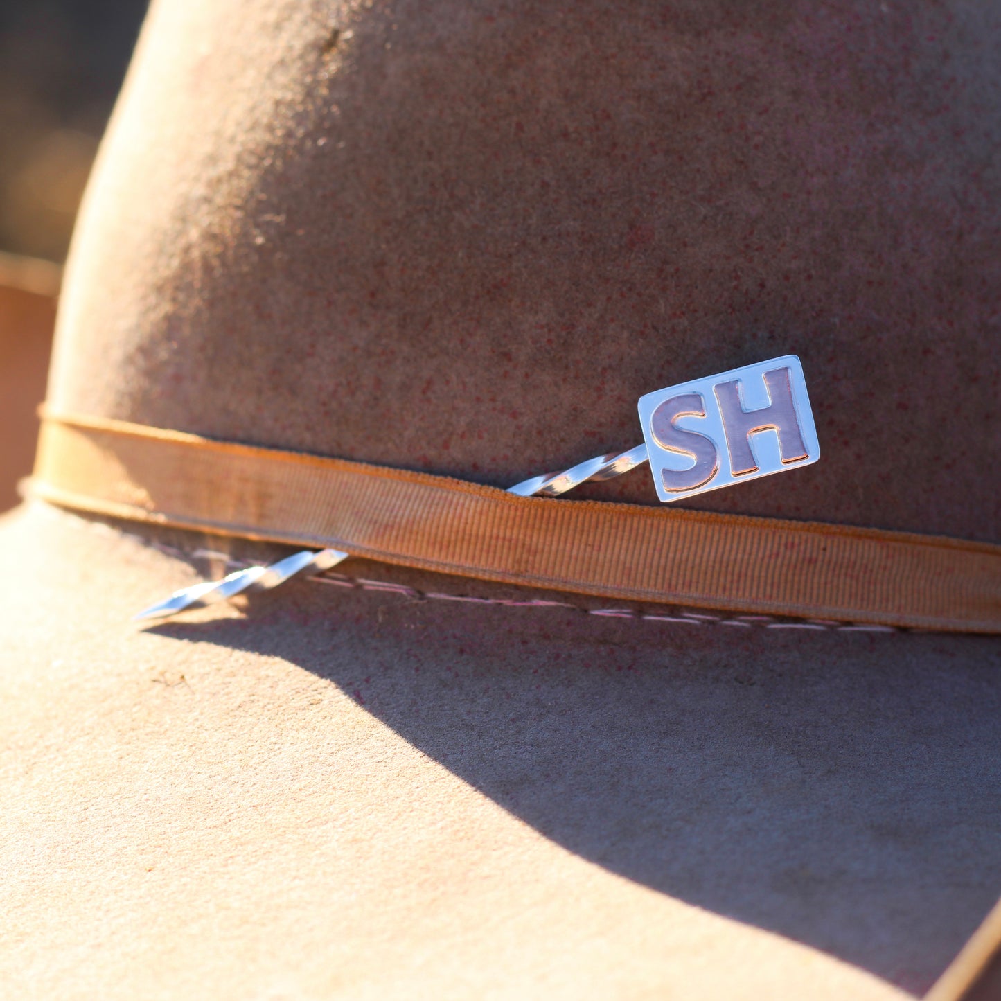 Sterling Silver & Copper Custom Hat Pick