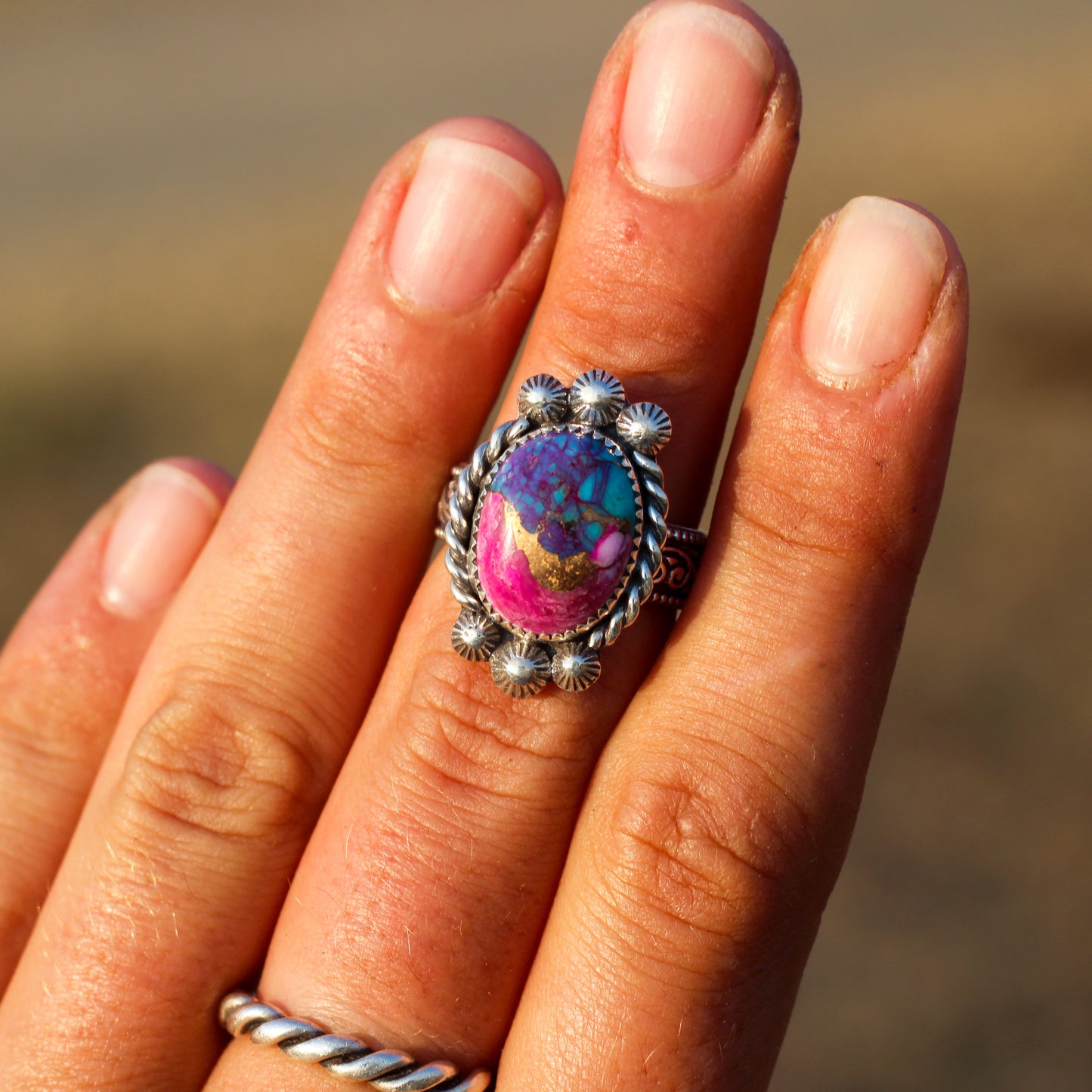Pink Spiny Oyster Ring