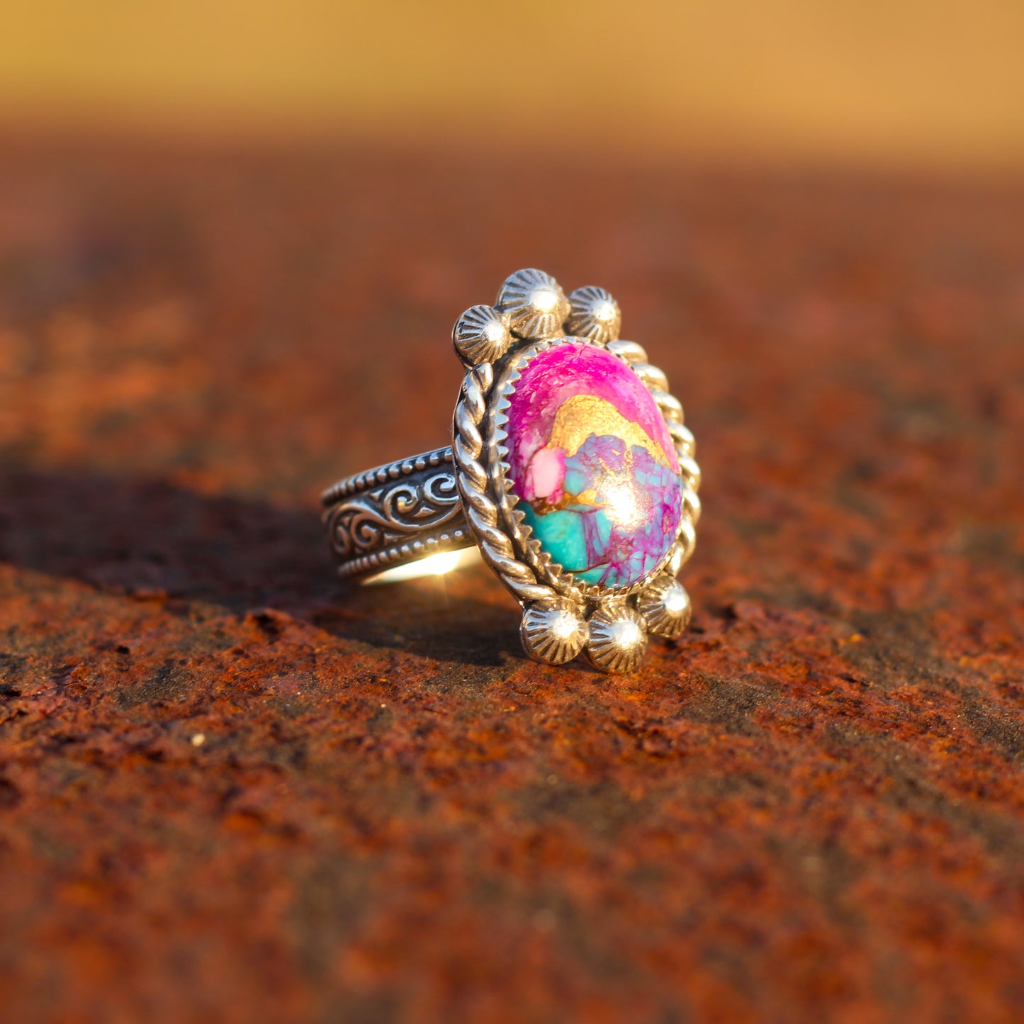 Pink Spiny Oyster Ring