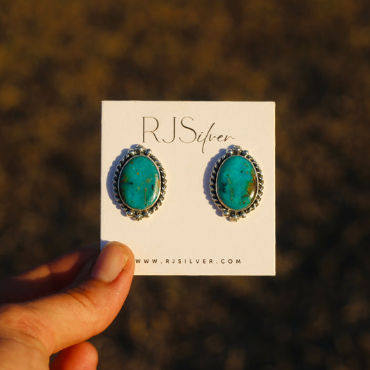 Easter Blue Turquoise Studs