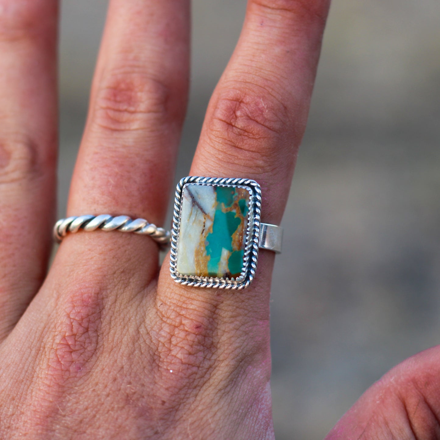 Royston Ribbon Turquoise Ring