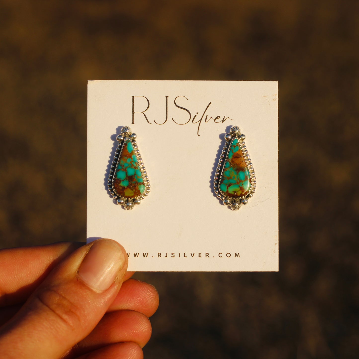 Easter Blue Turquoise Studs