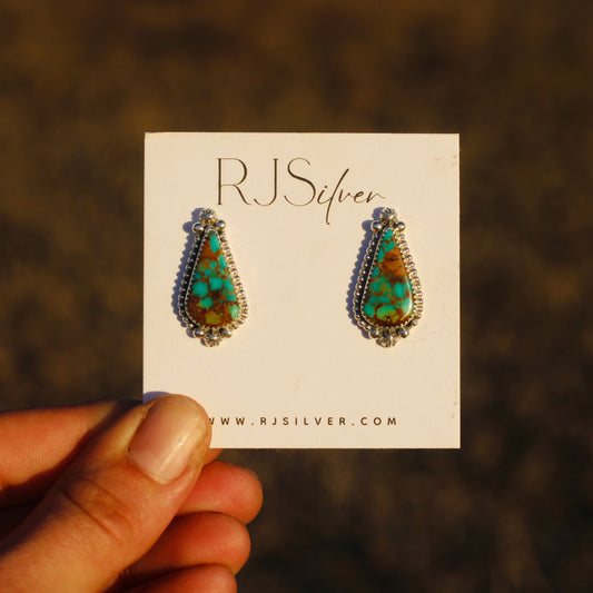 Easter Blue Turquoise Studs
