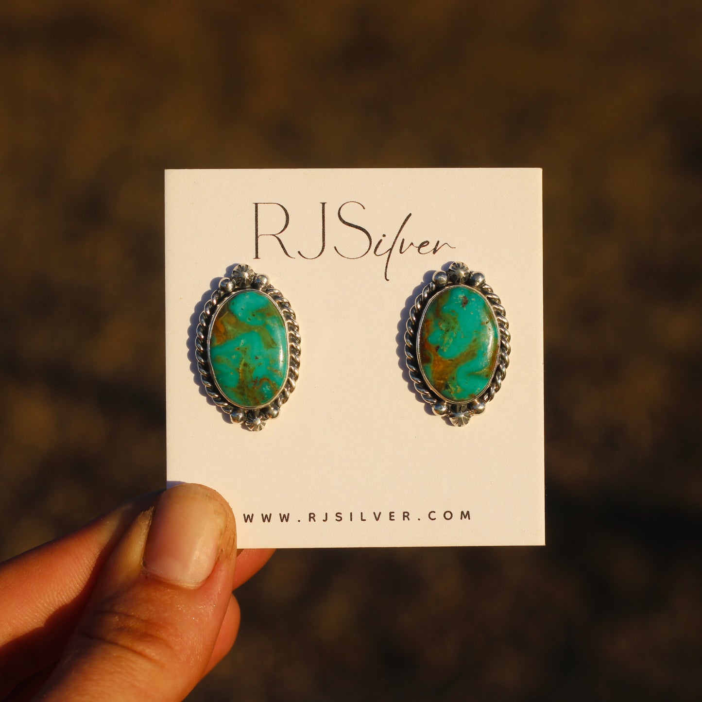 Easter Blue Turquoise Studs