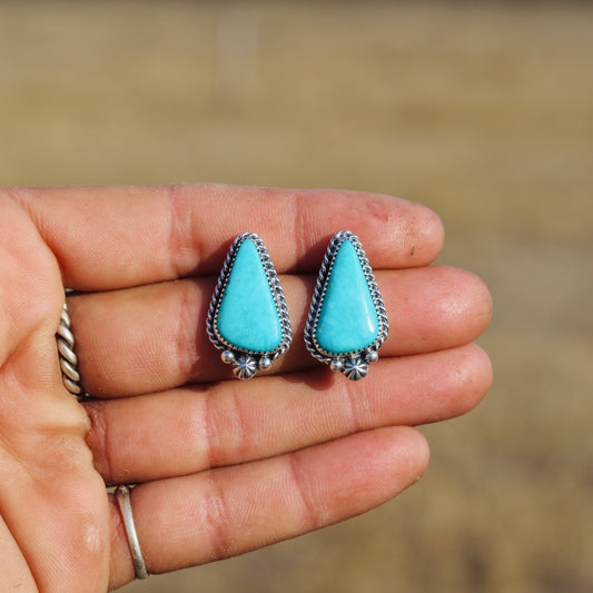 Fox Turquoise Studs
