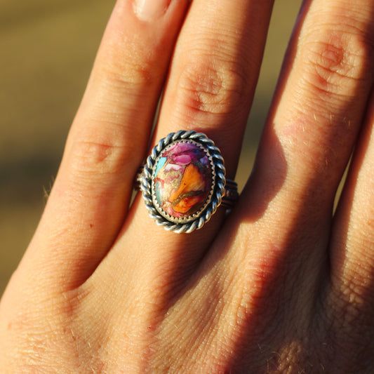 Pink Spiny Oyster Ring