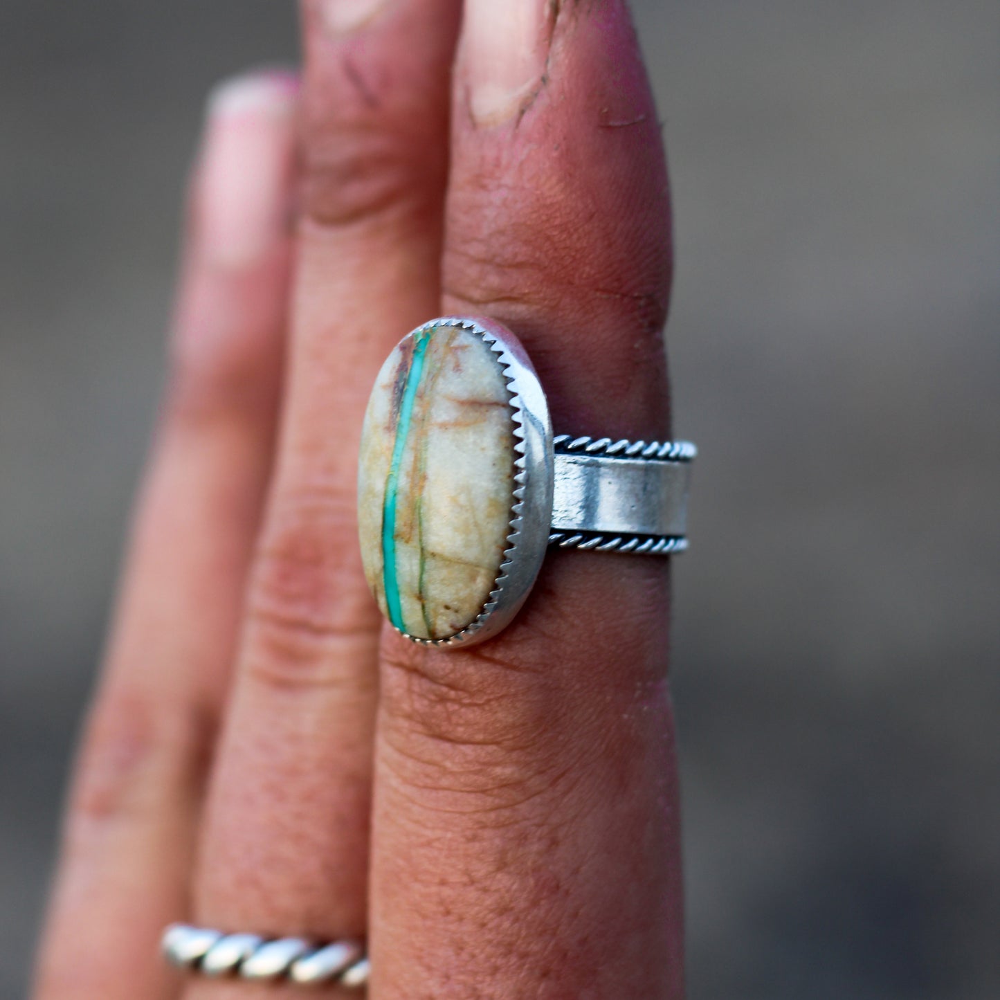 Royston Ribbon Turquoise Ring