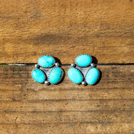 Campitos Turquoise Cluster Studs