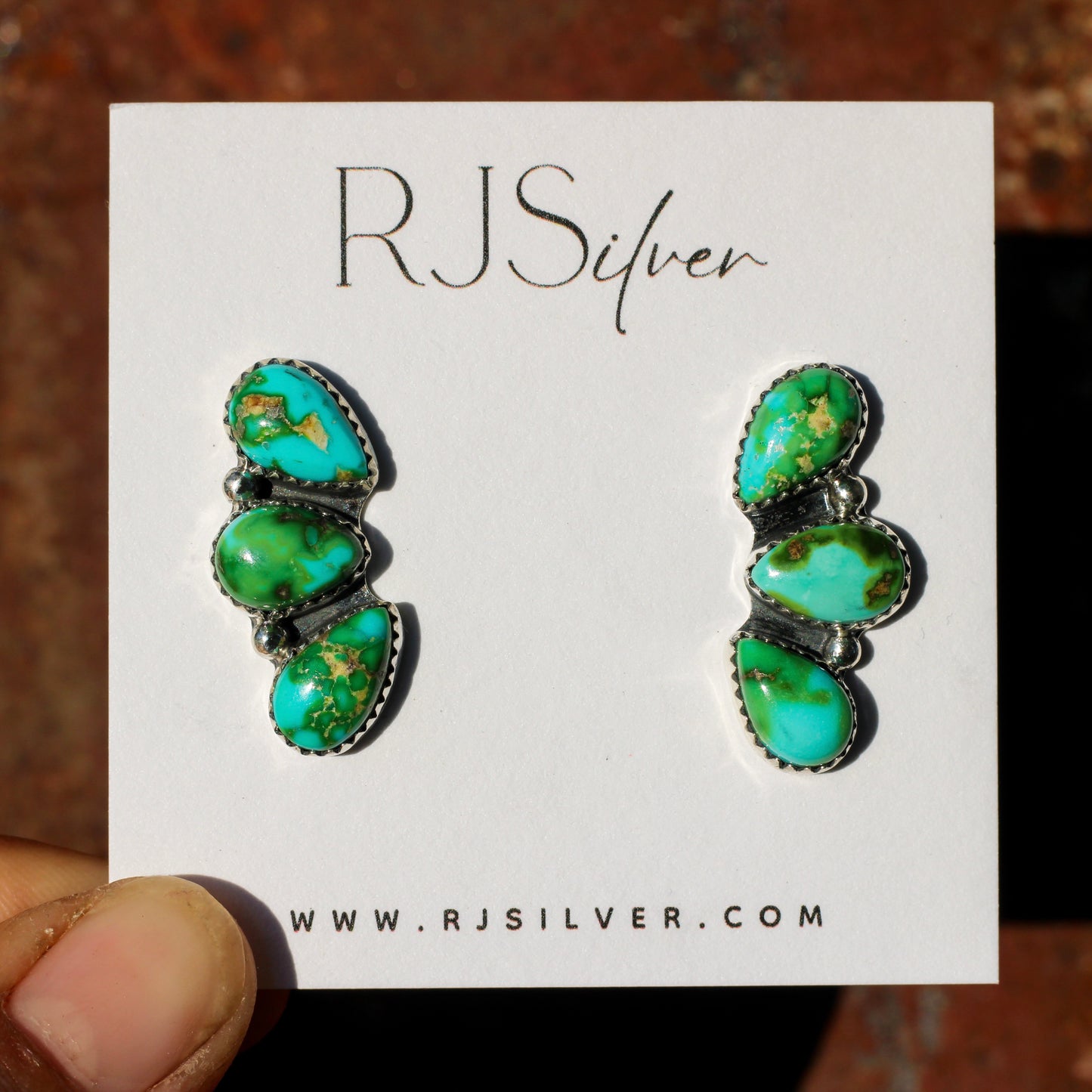 Sonoran Mountain Turquoise Studs