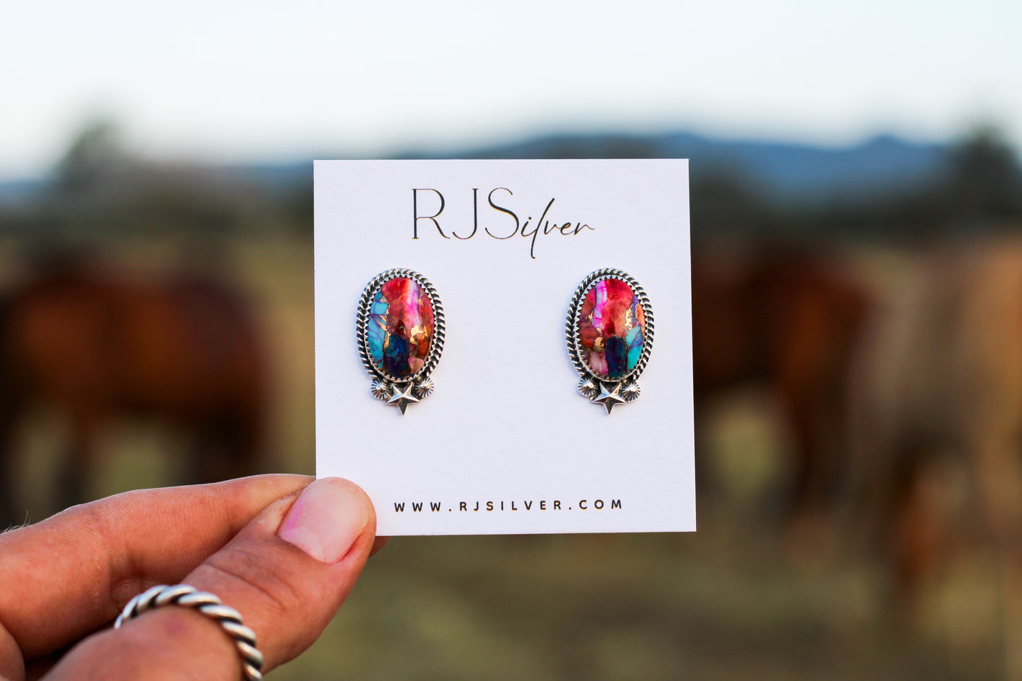 Pink Spiny Oyster Studs