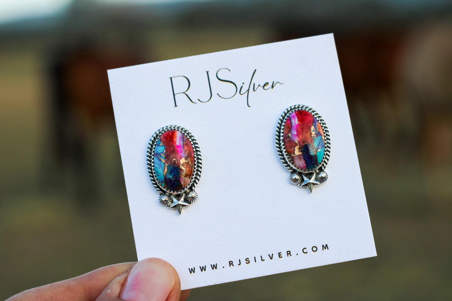 Pink Spiny Oyster Studs