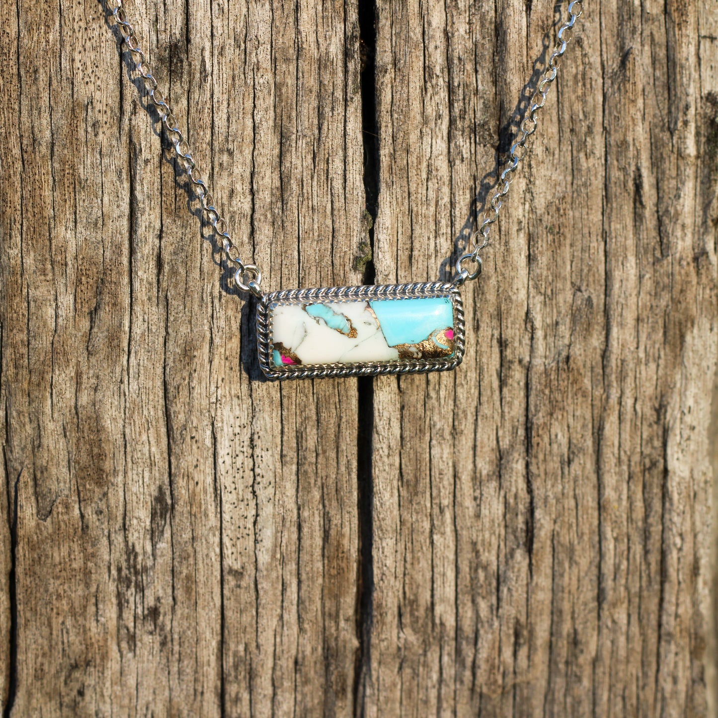 Cotton Candy Turquoise Necklace