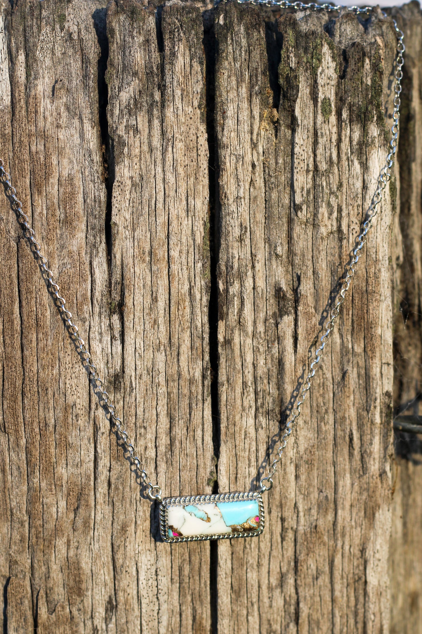 Cotton Candy Turquoise Necklace