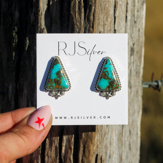 Easter Blue Turquoise Studs